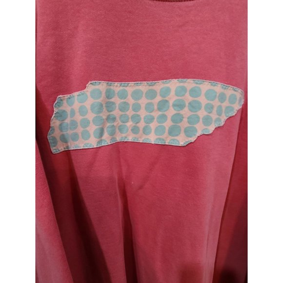 Comfort Colors Sweatshirt Women's XXL Pink Crew Neck Tennessee State Print Fall - Picture 3 of 5
